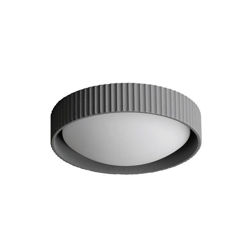 ET2 E25051-GY Souffle LED Flush Mount, Gray