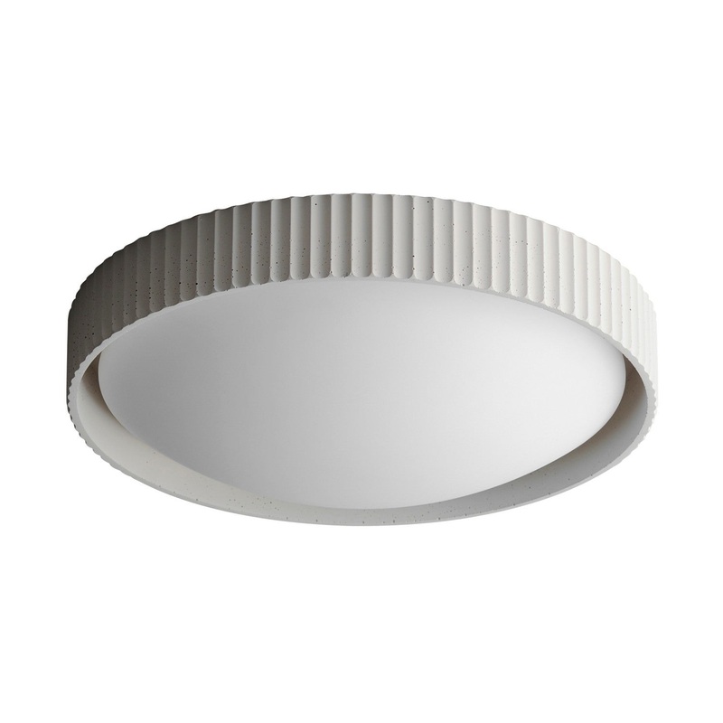 ET2 E25058-CHK Souffle LED Flush Mount, Chaulk White