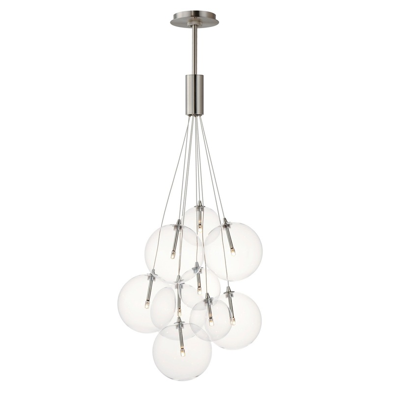 ET2 E25087-18SN Burst LED Pendant, Satin Nickel
