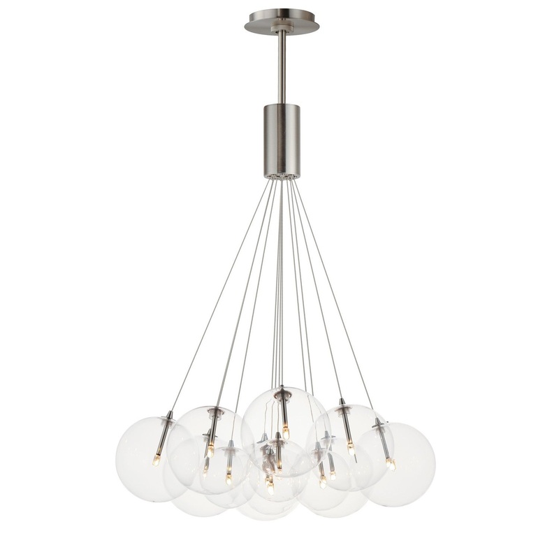 ET2 E25089-18SN Burst LED Pendant, Satin Nickel
