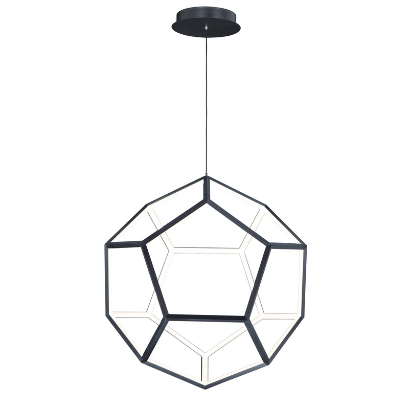 ET2 E25106-BK Penta LED Pendant, Black