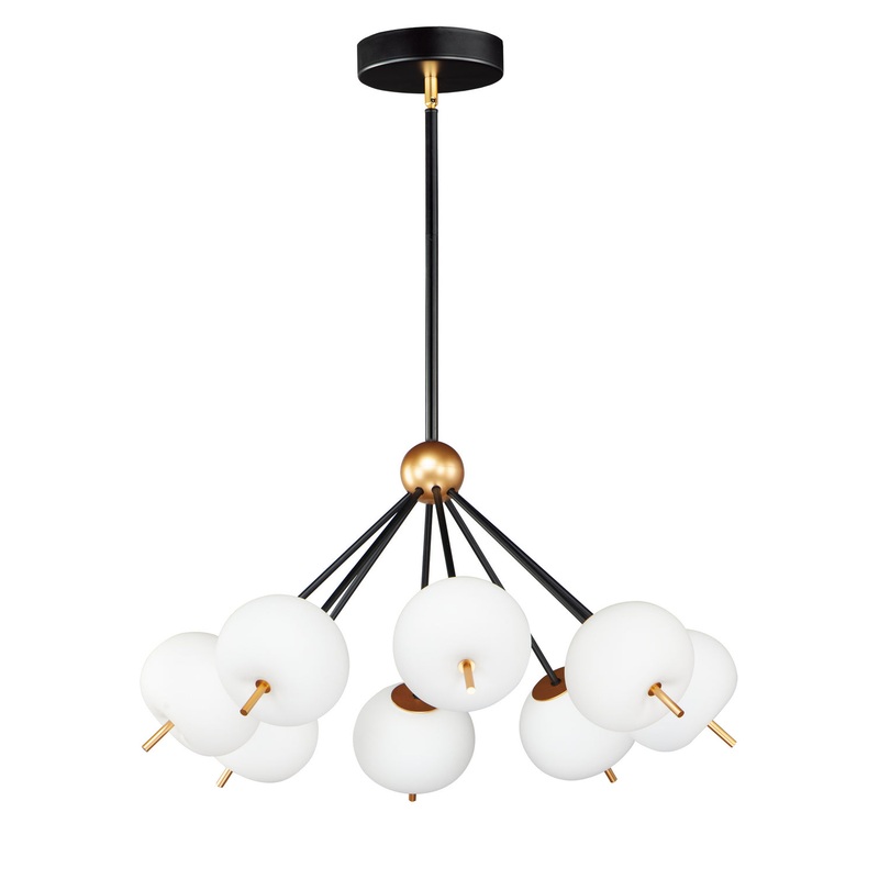 ET2 E25118-92BKGLD Quest LED Pendant, Black / Gold (Discontinued)