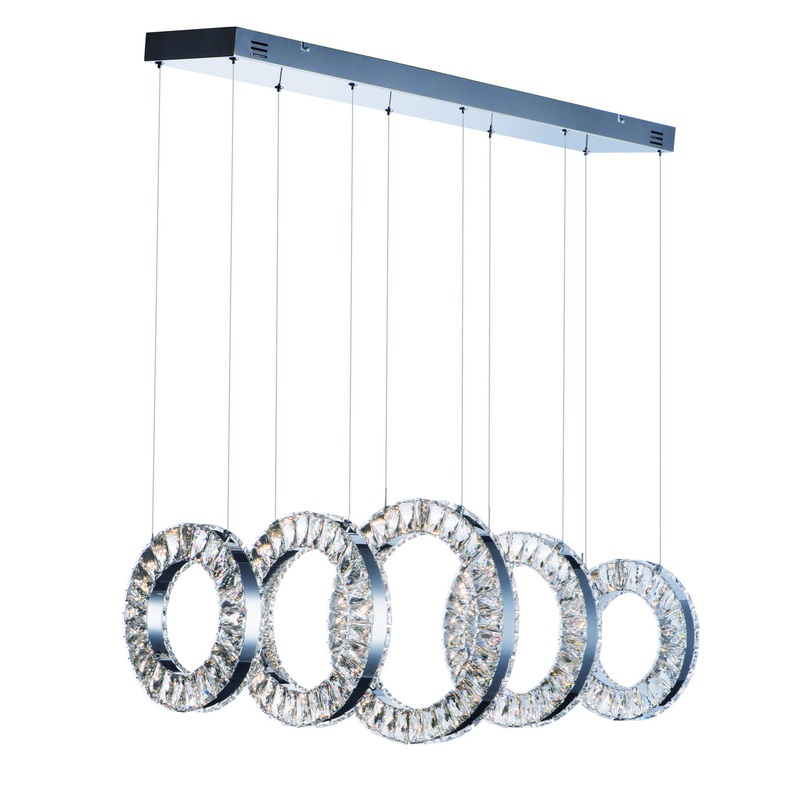 ET2 E30565-20PC Charm LED Pendant, Polished Chrome