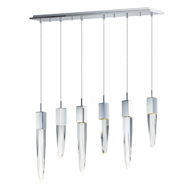 ET2 E31245-20PC Quartz LED Pendant, Polished Chrome