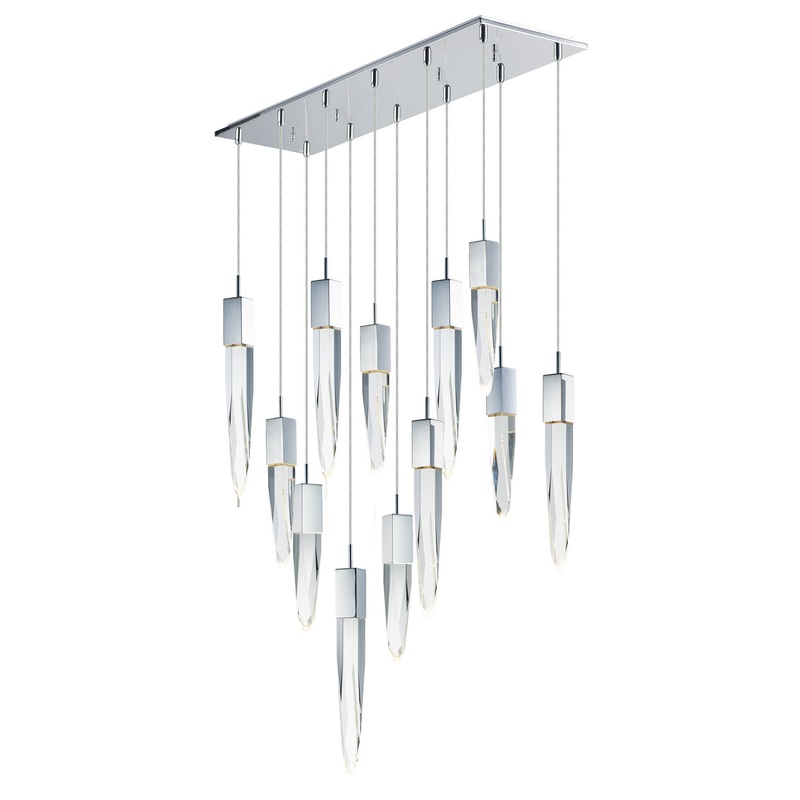 ET2 E31248-20PC Quartz LED Pendant, Polished Chrome