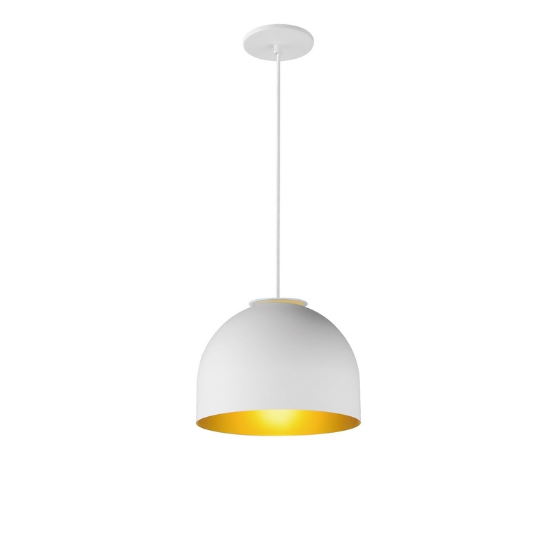 ET2 E34602-54WTGLD Foster LED Pendant, White/Gold