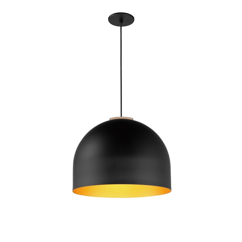 ET2 E34604-54BKGLD Foster LED Pendant, Black / Gold