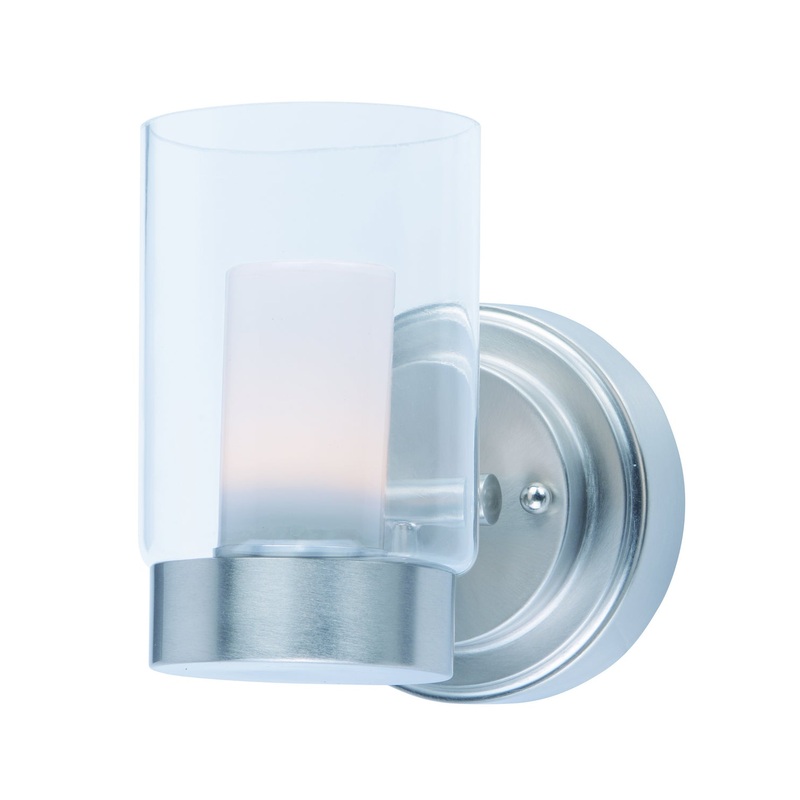 Maxim 30261CLFTSN Mod LED Wall Sconce, Satin Nickel