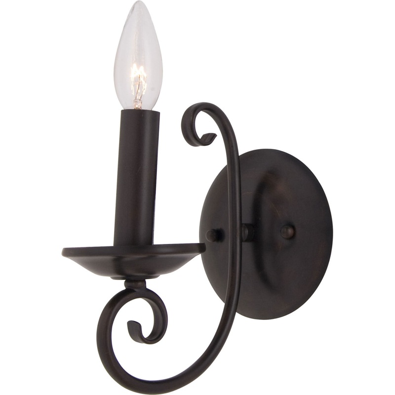 Maxim 70001OI Loft One Light Wall Sconce, Oil Rubbed Bronze