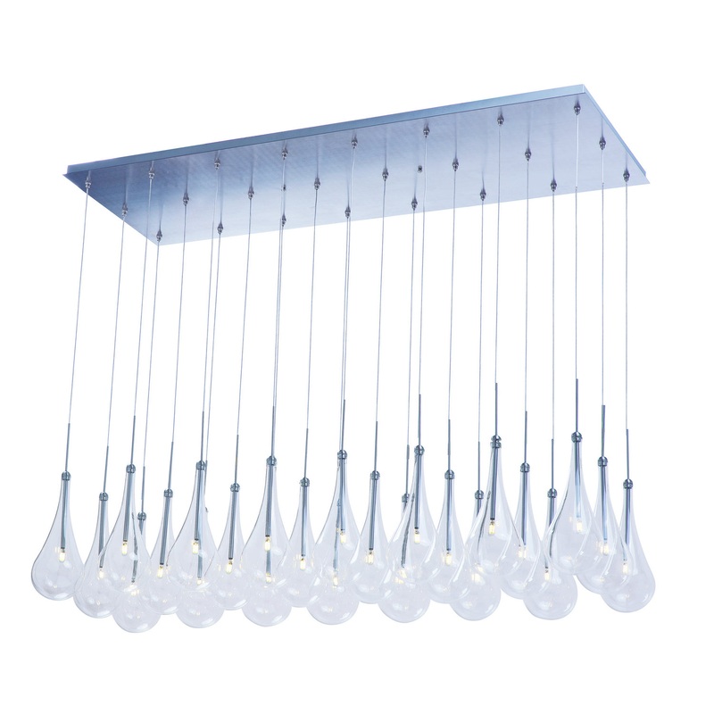 ET2 E20518-18PC Larmes LED LED Pendant, Polished Chrome