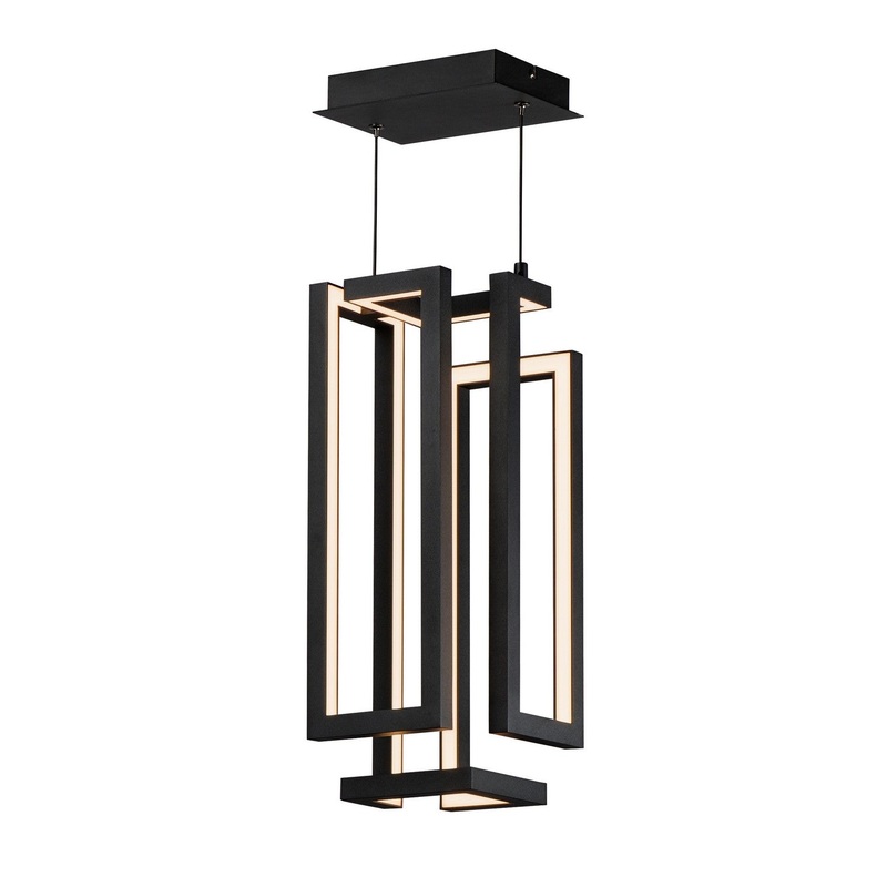 ET2 E21261-BK Penrose LED Pendant, Black