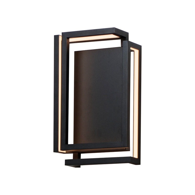 ET2 E21269-BK Penrose LED Wall Sconce, Black