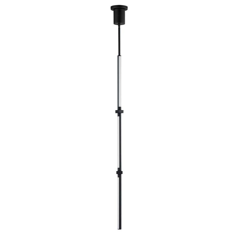 ET2 E21358-BK Dorian LED Pendant, Black