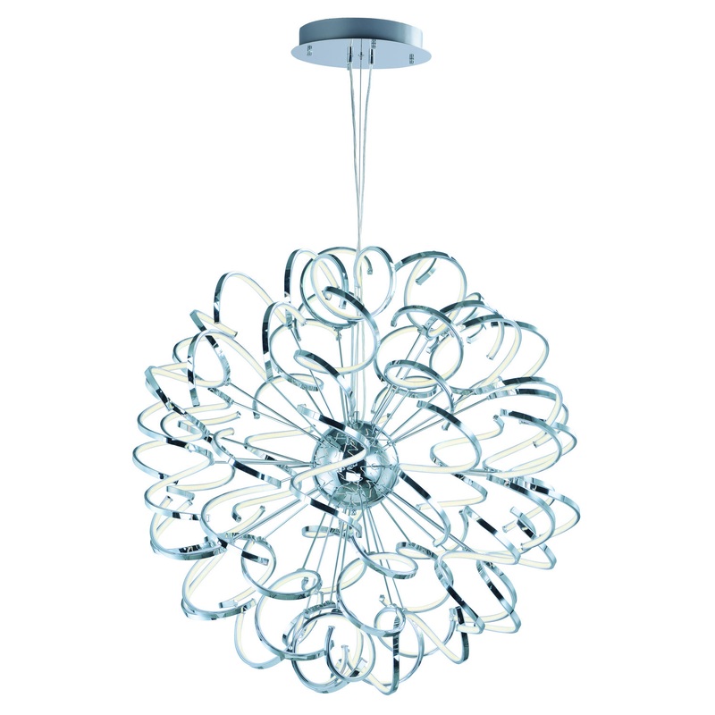 ET2 E21413-PC Chaos LED Pendant, Polished Chrome