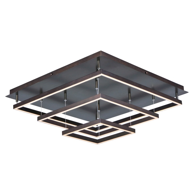 ET2 E22408-BZ Quad LED Flush Mount, Bronze