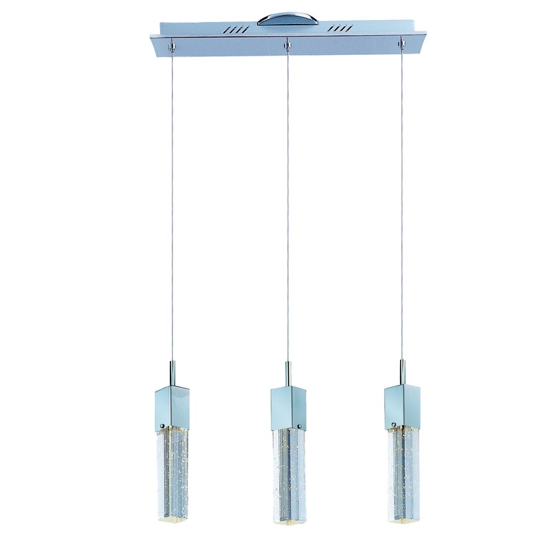 ET2 E22763-89PC Fizz III LED Pendant, Polished Chrome
