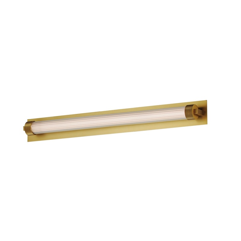 ET2 E23482-144NAB Doric LED Bath Sconce, Natural Aged Brass