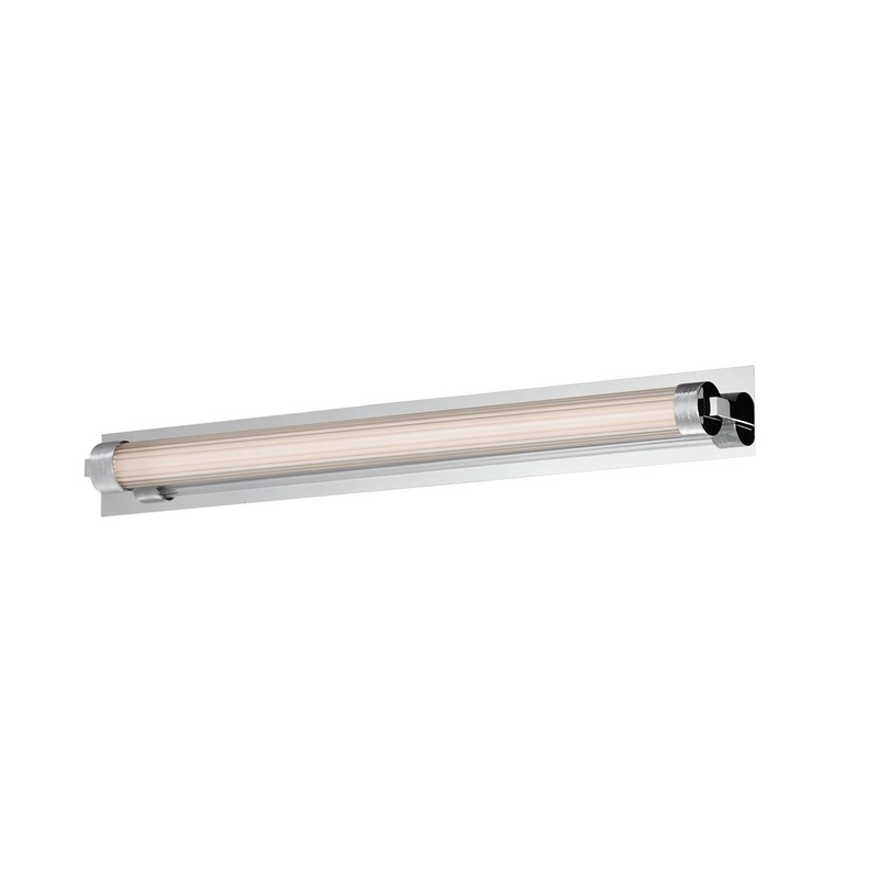 ET2 E23482-144PC Doric LED Bath Sconce, Polished Chrome