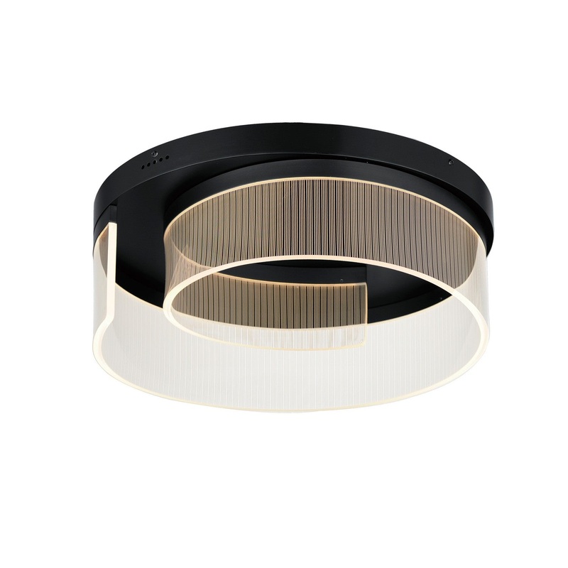 ET2 E24779-133BK Sonata LED Flush Mount, Black