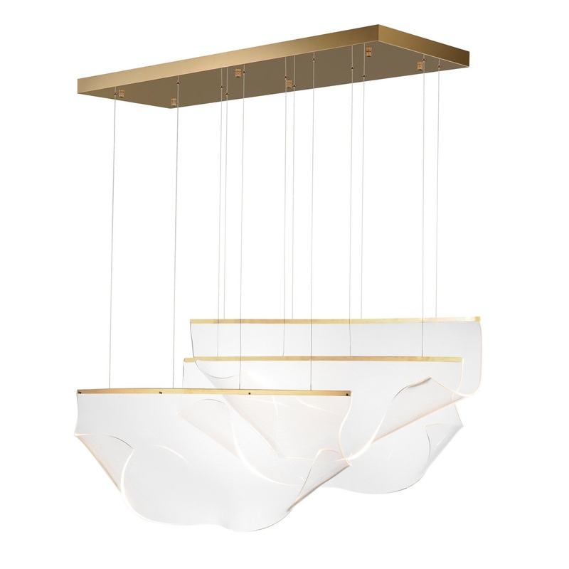 ET2 E24873-133FG Rinkle LED Pendant, French Gold