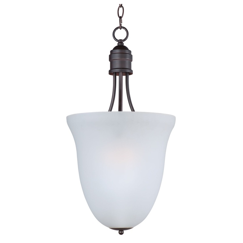 Maxim 10048FTOI Logan Three Light Pendant, Oil Rubbed Bronze