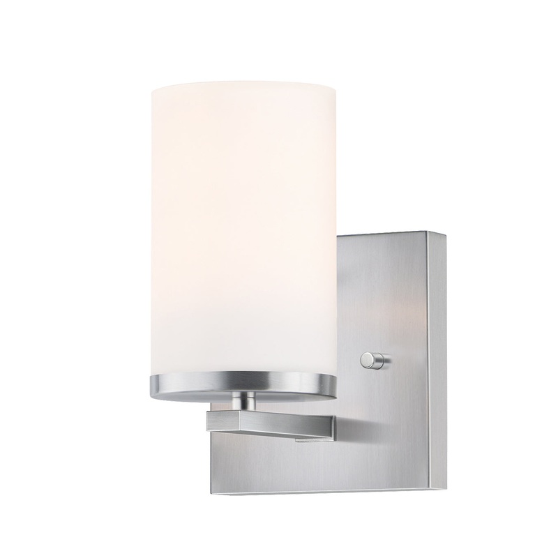 Maxim 10281SWSN Lateral One Light Wall Sconce, Satin Nickel