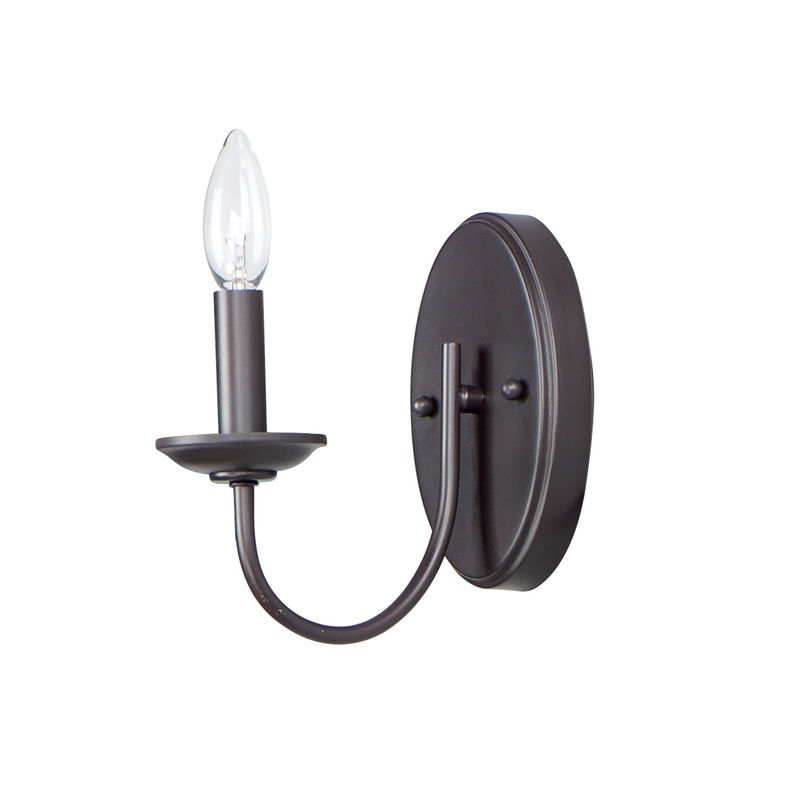 Maxim 10351OI Logan One Light Wall Sconce, Oil Rubbed Bronze (Discontinued)