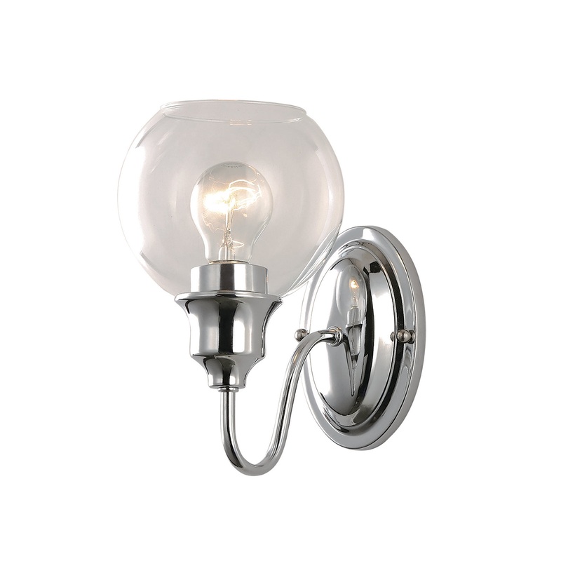 Maxim 1111CLPC Ballord One Light Wall Sconce, Polished Chrome