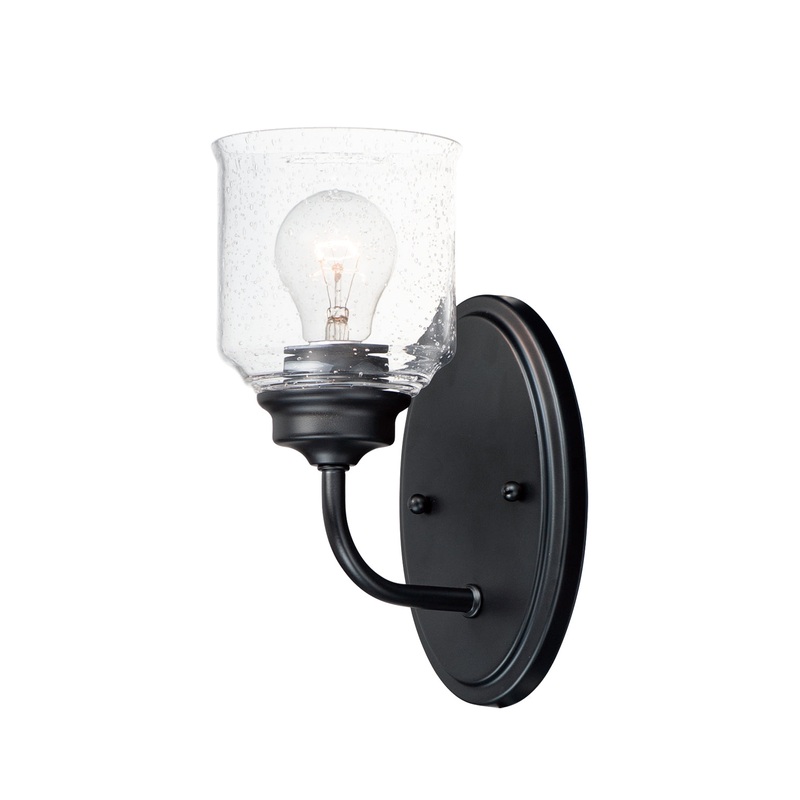 Maxim 12261CDBK Acadia One Light Wall Sconce, Black