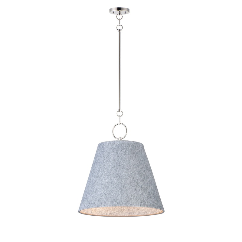 Maxim 14434GYSN Acoustic One Light Pendant, Satin Nickel