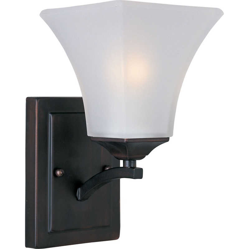Maxim 20098FTOI Aurora One Light Wall Sconce, Oil Rubbed Bronze