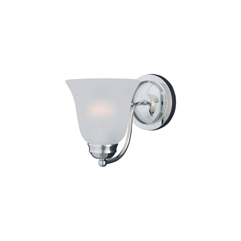 Maxim 2120FTPC Basix One Light Wall Sconce, Polished Chrome (Discontinued)