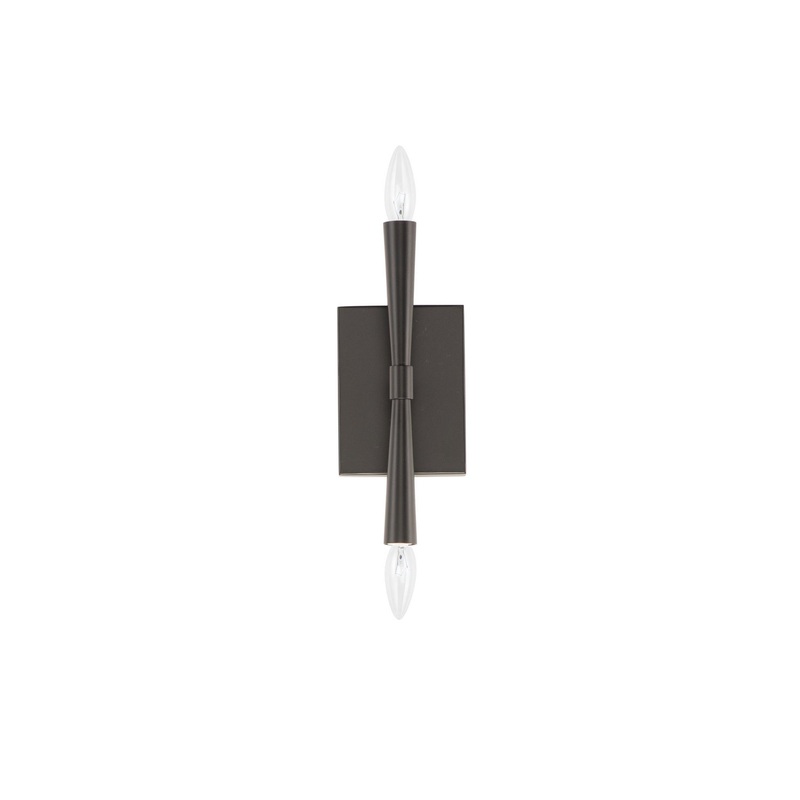 Maxim 24621BK Rome Two Light Wall Sconce, Black