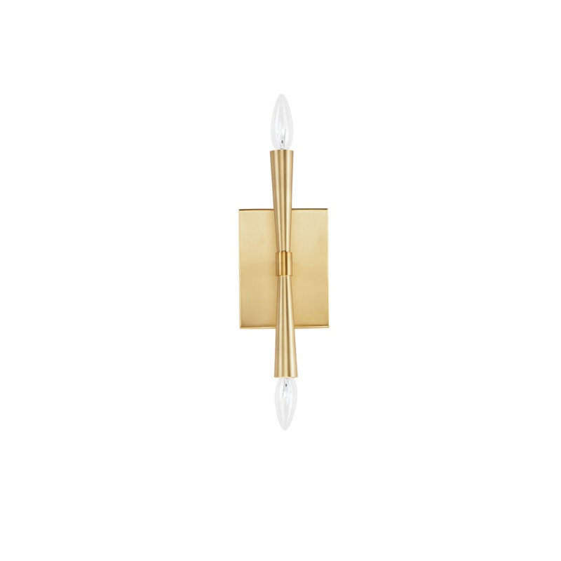 Maxim 24621SBR Rome Two Light Wall Sconce, Satin Brass (Discontinued)