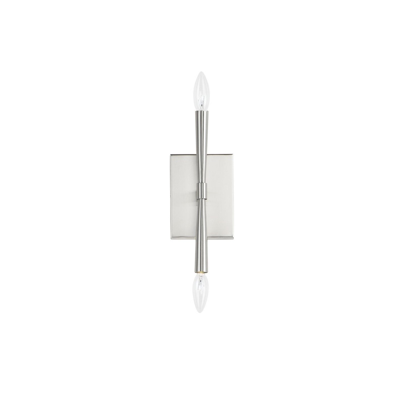 Maxim 24621SN Rome Two Light Wall Sconce, Satin Nickel