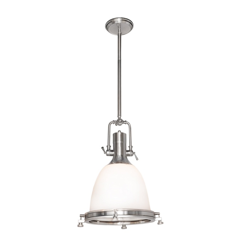 Maxim 25116SWSN Hi-Bay One Light Pendant, Satin Nickel