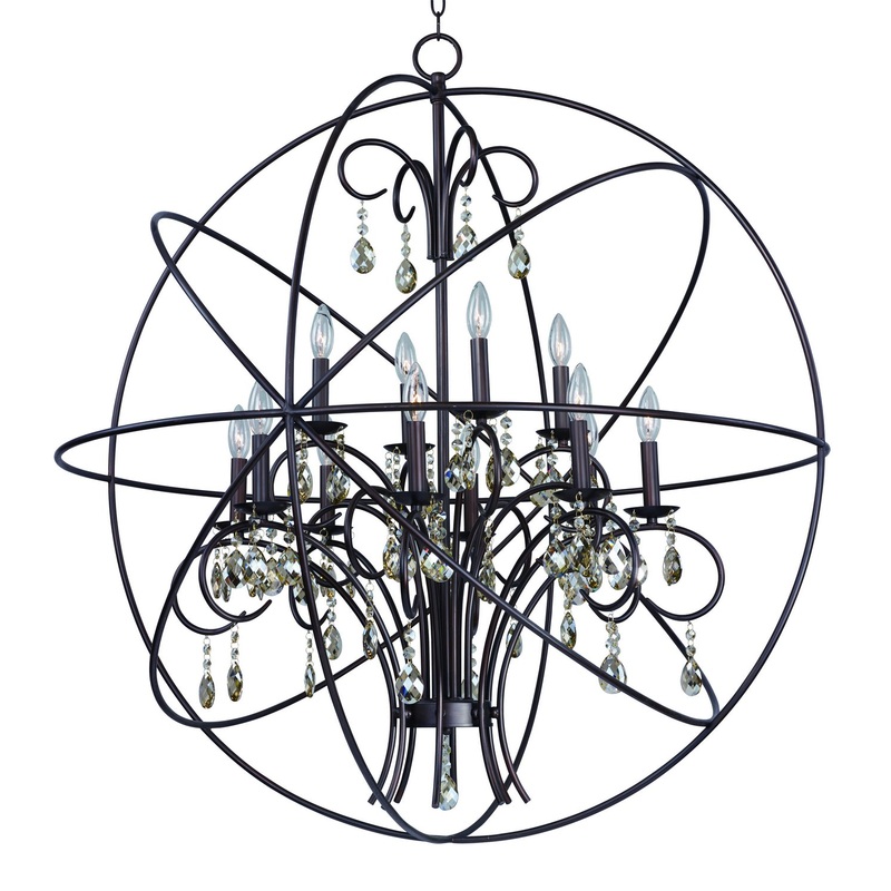 Maxim 25147OI Orbit 12 Light Pendant, Oil Rubbed Bronze