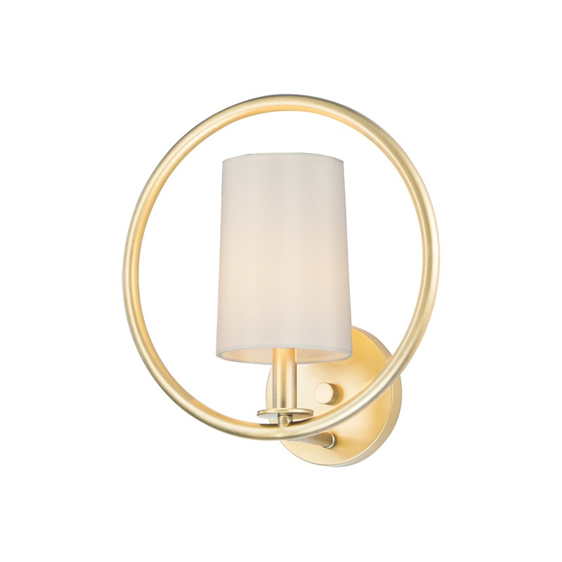 Maxim 25291OFNAB Meridian One Light Semi-Flush Mount, Natural Aged Brass