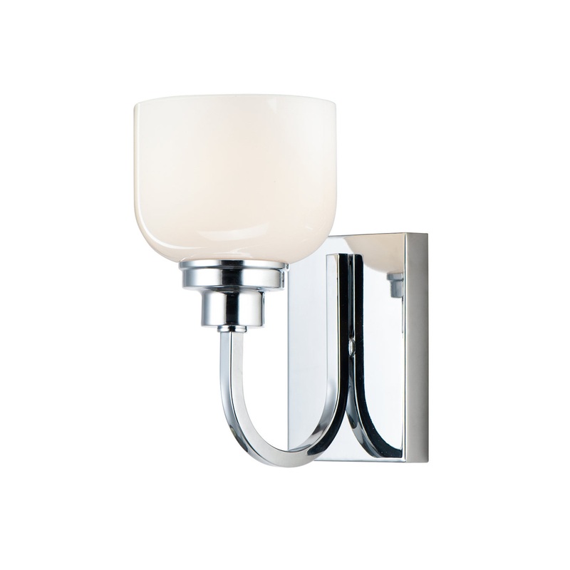 Maxim 26061WTPC Swale One Light Bath Vanity, Polished Chrome