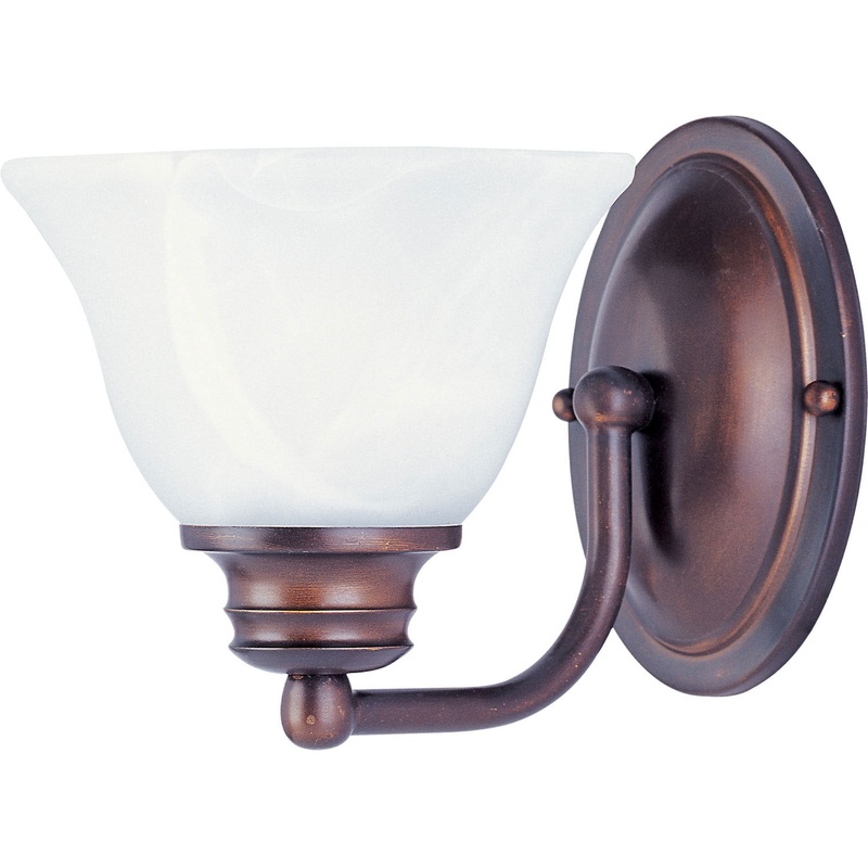 Maxim 2686MROI Malaga One Light Wall Sconce, Oil Rubbed Bronze