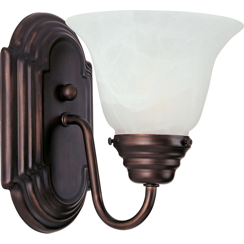 Maxim 8011MROI Essentials - 801x One Light Wall Sconce, Oil Rubbed Bronze