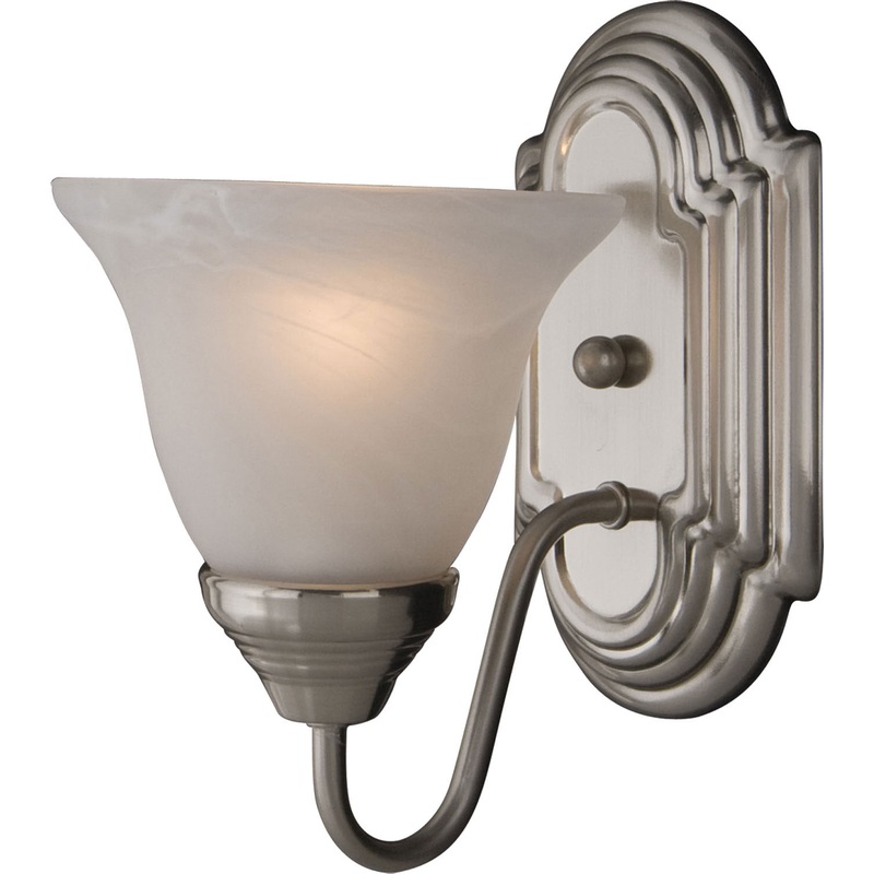 Maxim 8011MRSN Essentials - 801x One Light Wall Sconce, Satin Nickel
