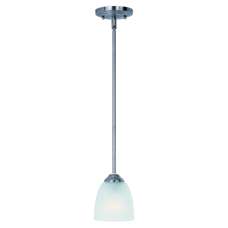 Maxim 92061FTSN Stefan One Light Mini Pendant, Satin Nickel