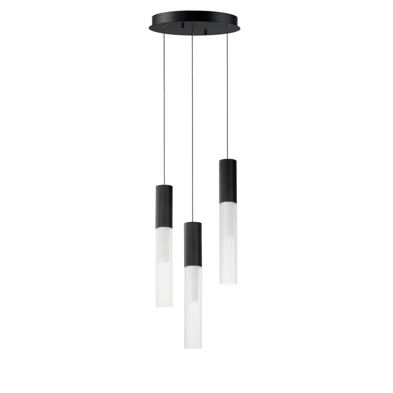 ET2 E11013-144BK Reeds LED Pendant, Black