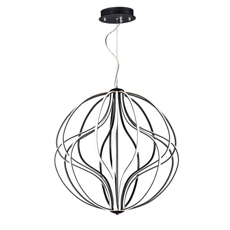 ET2 E21178-BK Aura LED Pendant, Black