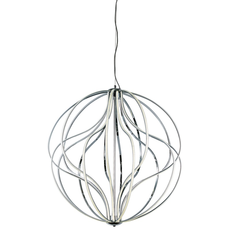 ET2 E21178-PC Aura LED Pendant, Polished Chrome