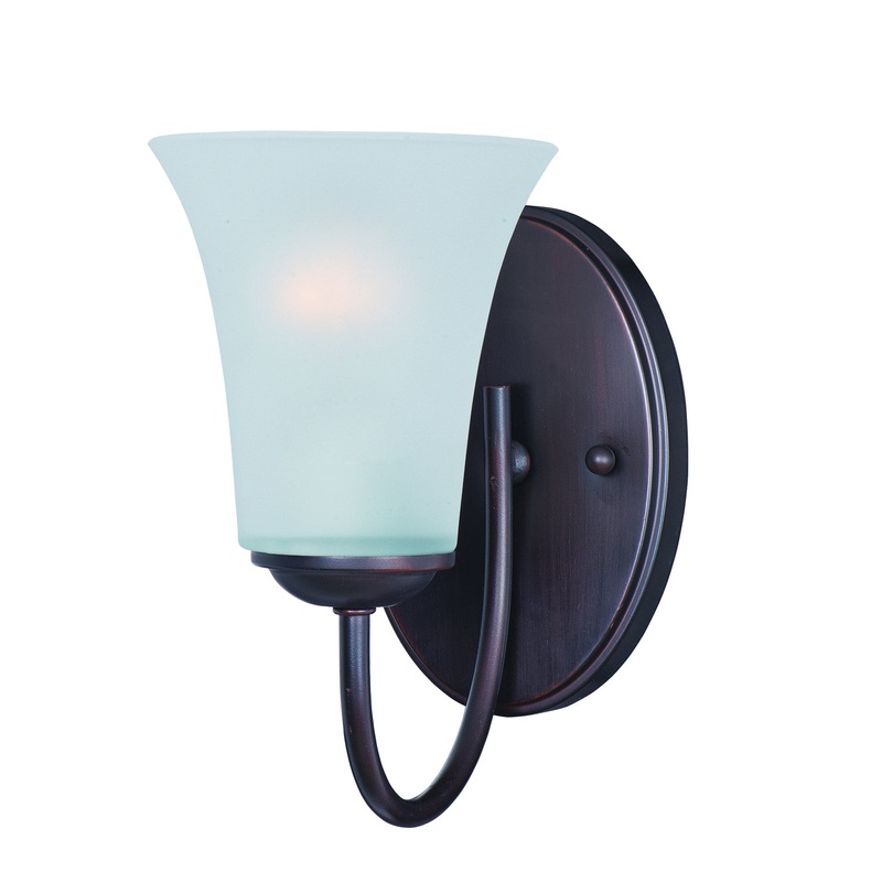 Maxim 10051FTOI Logan One Light Bath Vanity, Oil Rubbed Bronze