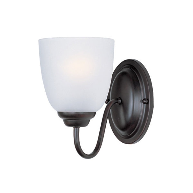 Maxim 10071FTBK Stefan One Light Wall Sconce, Black
