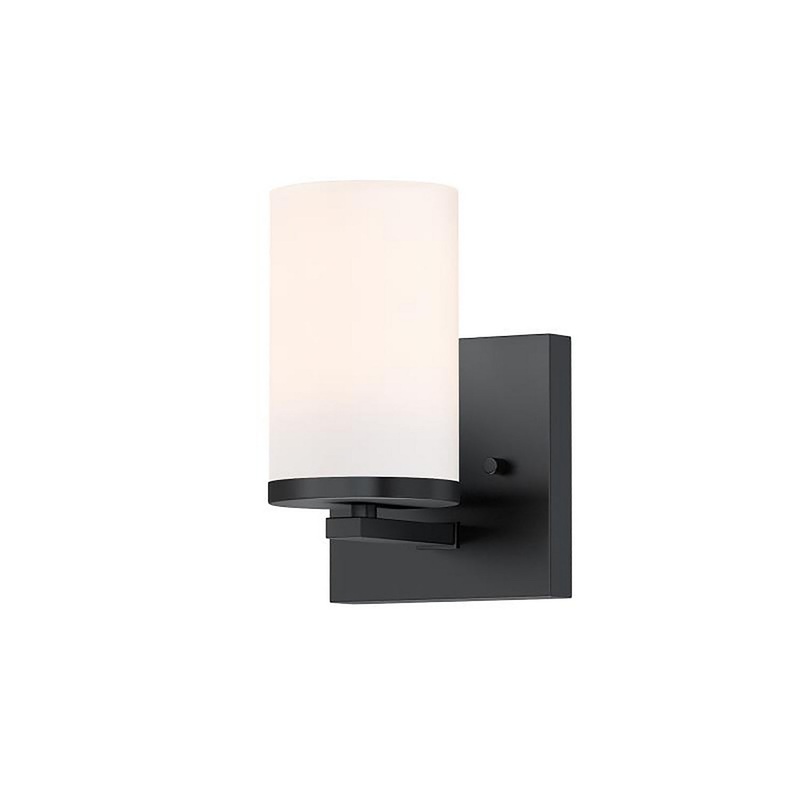 Maxim 10281SWBK Lateral One Light Wall Sconce, Black