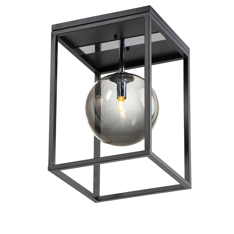 Maxim 11360MSKBKPC Fluid LED Flush Mount, Black / Polished Chrome